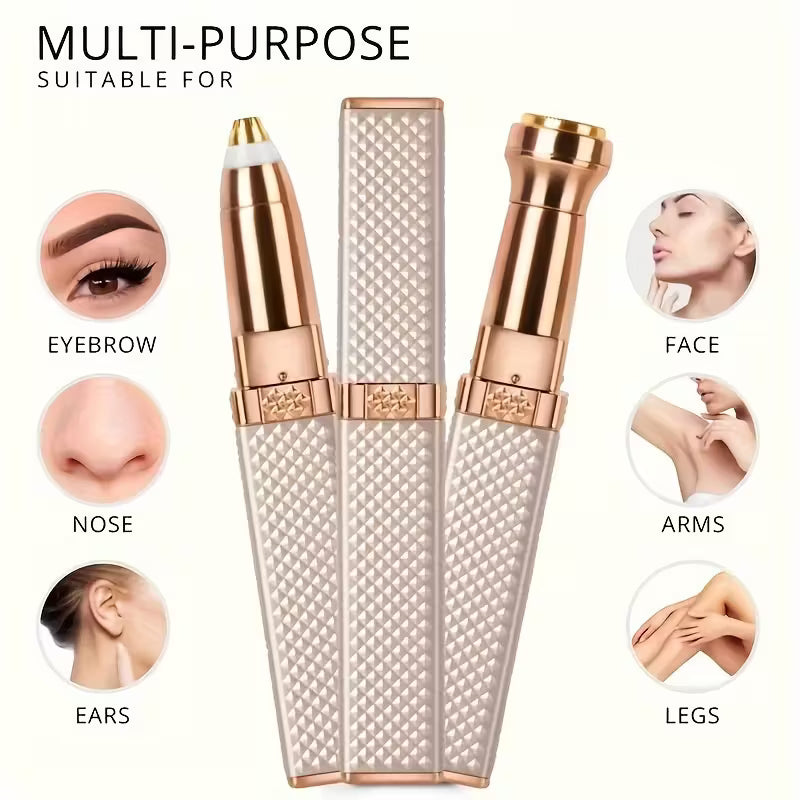 USB Rechargeable Women'S Hair Removal and Eyebrow Trimmer