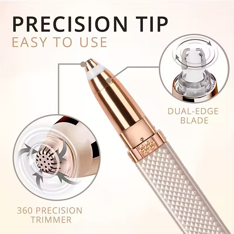 USB Rechargeable Women'S Hair Removal and Eyebrow Trimmer