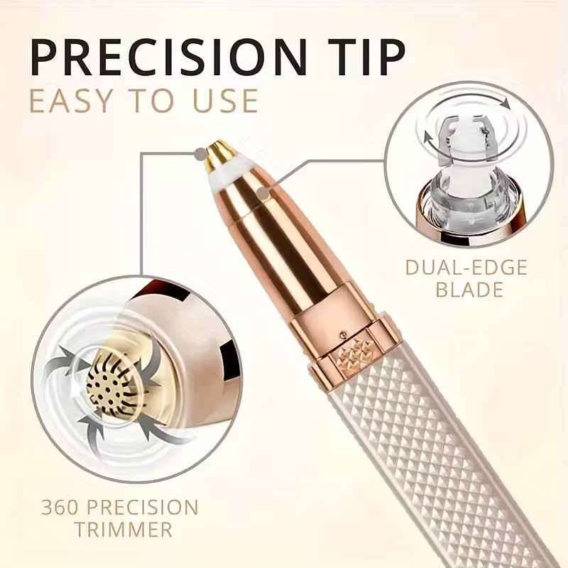 USB Rechargeable Women'S Hair Removal and Eyebrow Trimmer