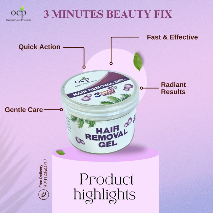 OCP – Gel  Works Quickly for Smooth Skin  Effective Results in Minutes!